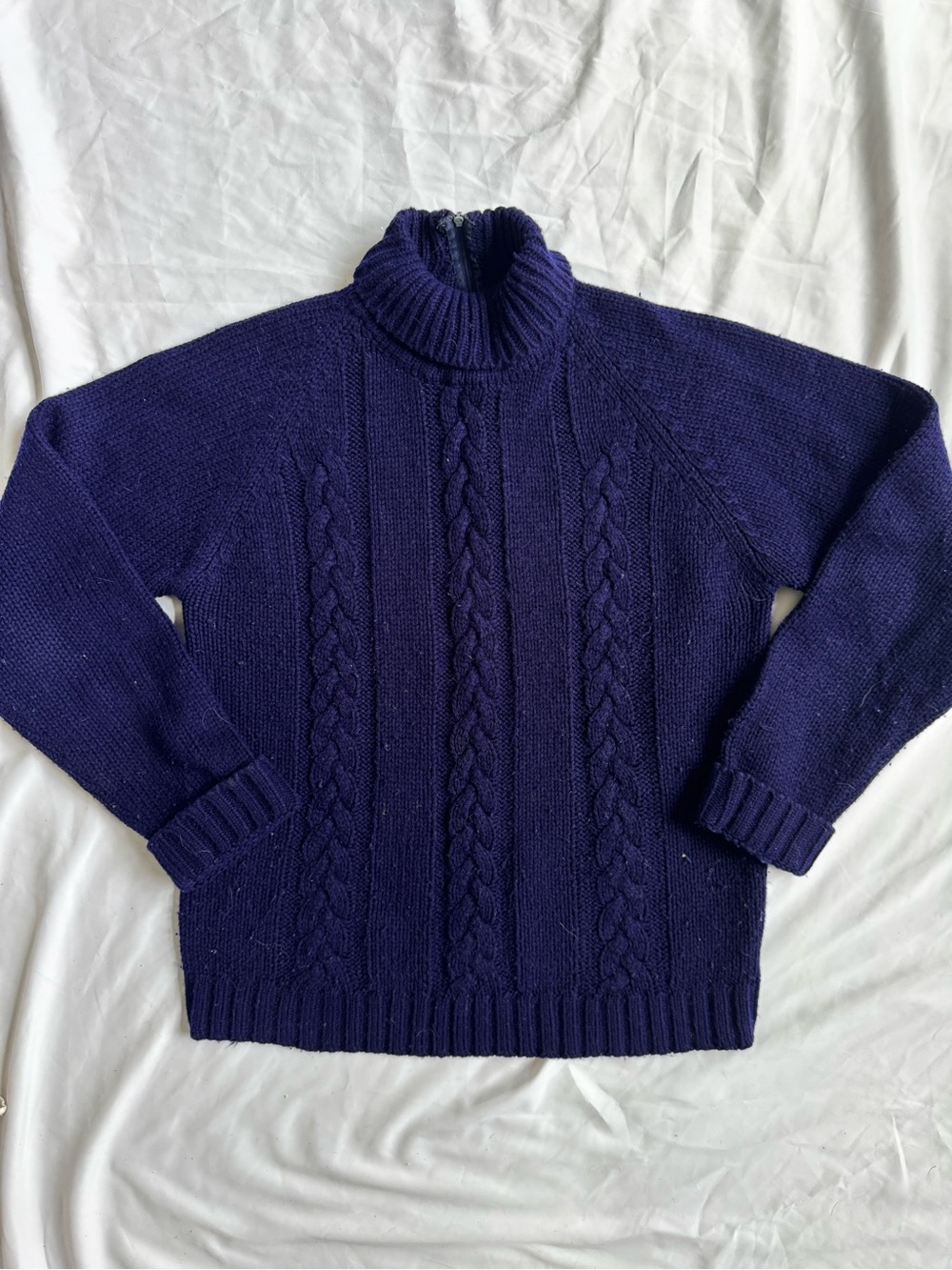 Vintage 1970s J.C Penney Cable Knit Turtleneck Sweater